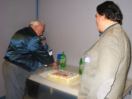 Cutting the cake